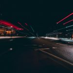 timelapse photograph of road