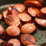 a group of round brown objects